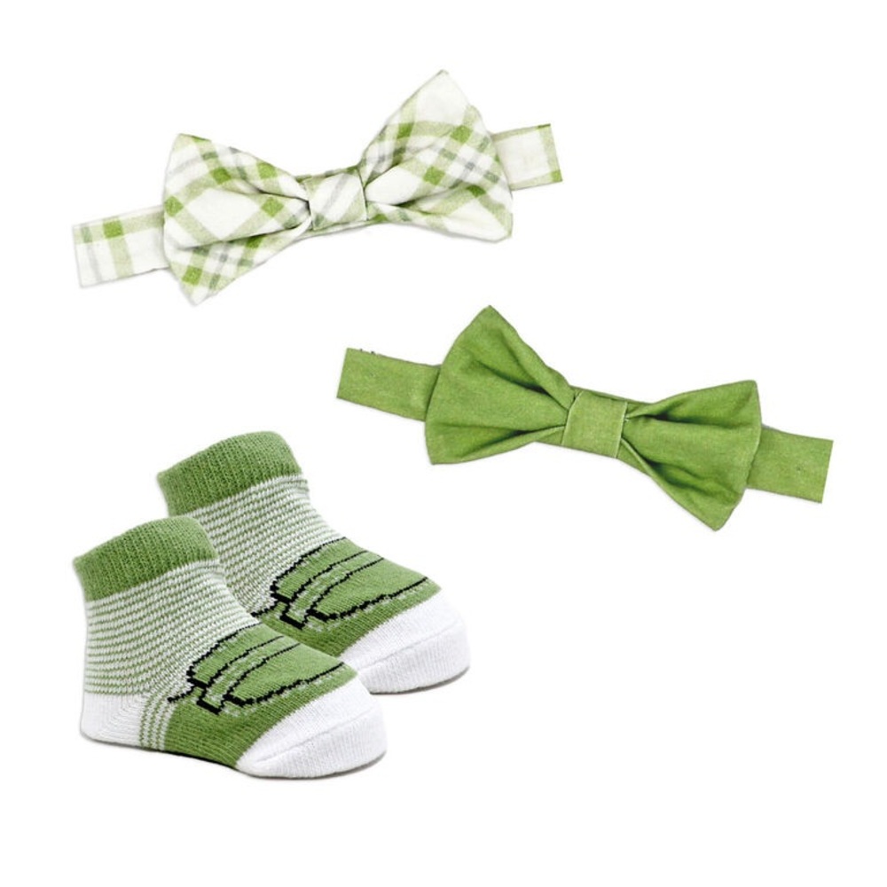 BABY MODE 3 piece Baby Bow and Sock Set, NWT